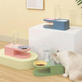 Bát Ăn Cho Chó Mèo Pakeway Vuông Tròn Kèm Bình Nước - Paddy Pet Shop